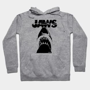 JAWS - GREAT WHITE DANGEROUS SHARK black Hoodie